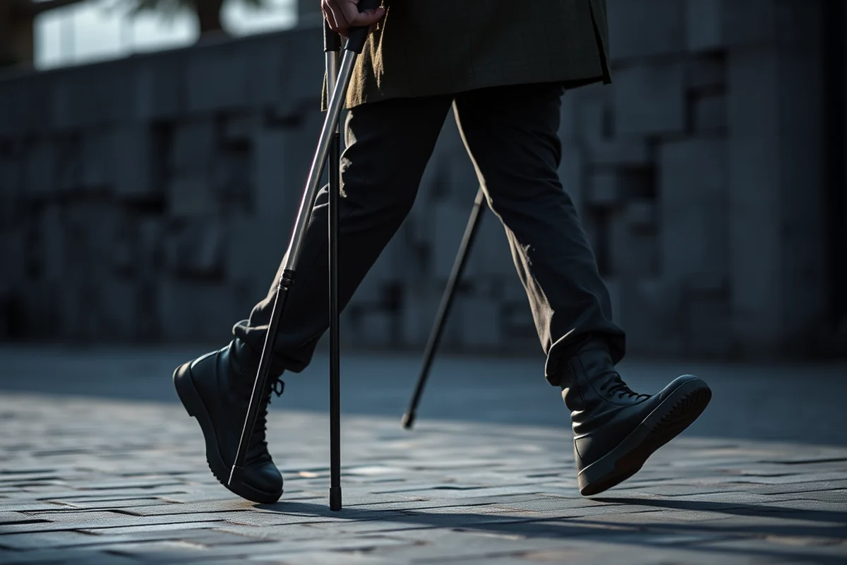 walking with walking sticks technique — Walking With Walking Sticks Technique (step by step)